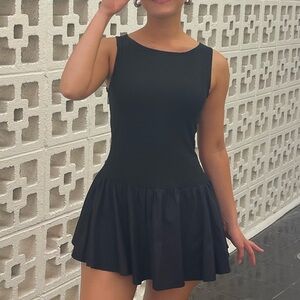 defina knit dress Reformation Defina Drop-Waist Knit Mini Dress at MarketFair Shoppes in Princeton, NJ